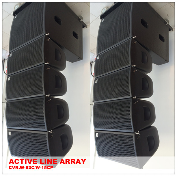 Pro ligne active boîte de gamme complète de haut-parleurs de salle de conférence audio de haut-parleur de rangée